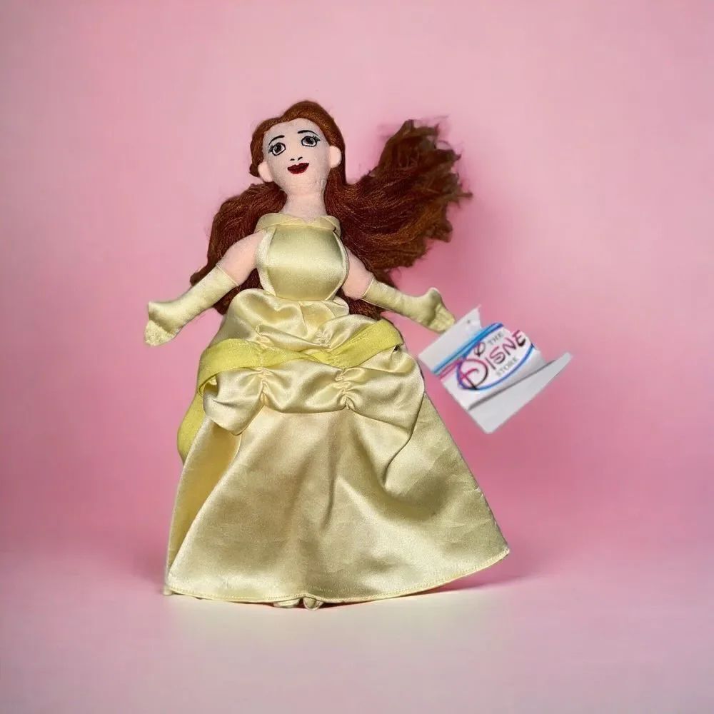 The  Disney Store Beauty & the Beast BELLE Bean Bag Plush New w/ Tag